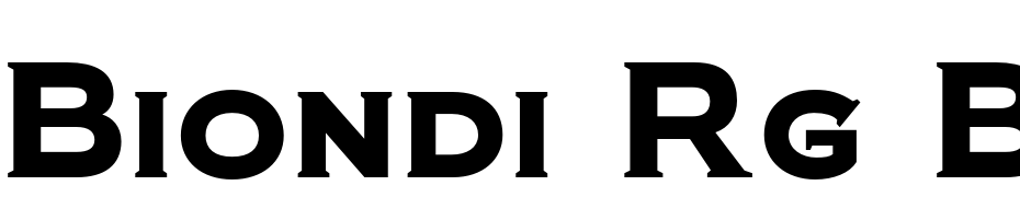 Biondi Rg Bold cкачати шрифт безкоштовно